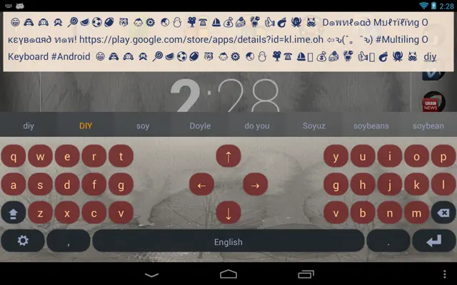 Multiling O Keyboard android App screenshot 0